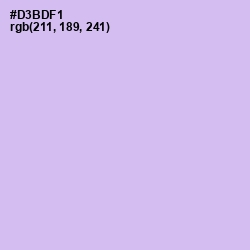 #D3BDF1 - Perfume Color Image
