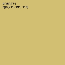 #D3BF71 - Apache Color Image