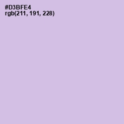 #D3BFE4 - Perfume Color Image