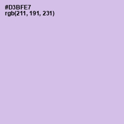 #D3BFE7 - Perfume Color Image