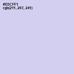 #D3CFF1 - Moon Raker Color Image