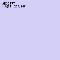 #D3CFF7 - Moon Raker Color Image