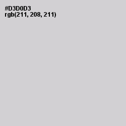 #D3D0D3 - Quill Gray Color Image