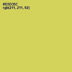 #D3D35C - Wattle Color Image