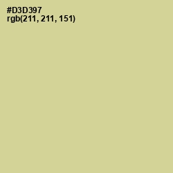 #D3D397 - Winter Hazel Color Image