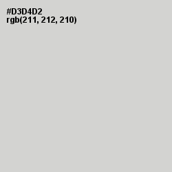 #D3D4D2 - Quill Gray Color Image