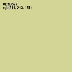 #D3D597 - Winter Hazel Color Image