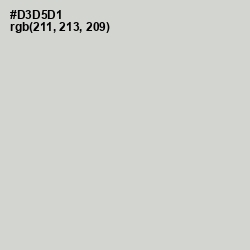 #D3D5D1 - Quill Gray Color Image