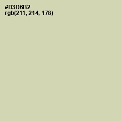 #D3D6B2 - Green Mist Color Image