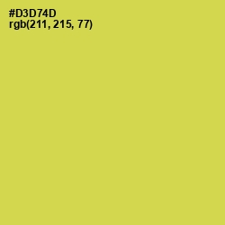 #D3D74D - Wattle Color Image