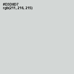 #D3D8D7 - Iron Color Image