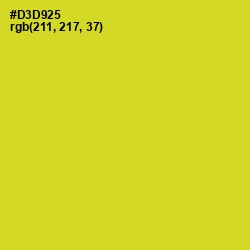 #D3D925 - Pear Color Image
