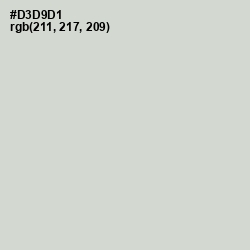 #D3D9D1 - Quill Gray Color Image