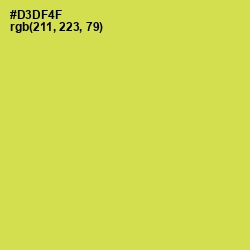 #D3DF4F - Wattle Color Image