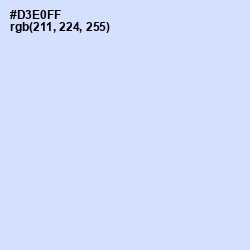 #D3E0FF - Hawkes Blue Color Image