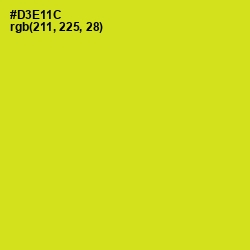 #D3E11C - Bitter Lemon Color Image