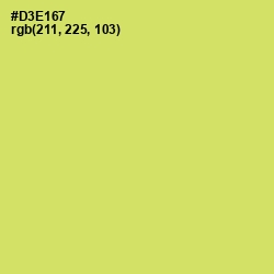 #D3E167 - Yellow Green Color Image