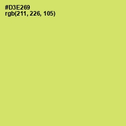 #D3E269 - Yellow Green Color Image