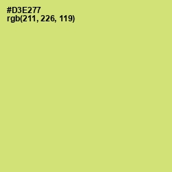 #D3E277 - Yellow Green Color Image