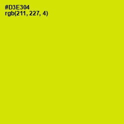 #D3E304 - Bitter Lemon Color Image
