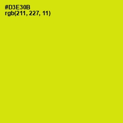 #D3E30B - Bitter Lemon Color Image