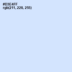 #D3E4FF - Hawkes Blue Color Image