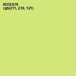 #D3E679 - Yellow Green Color Image