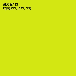#D3E713 - Bitter Lemon Color Image