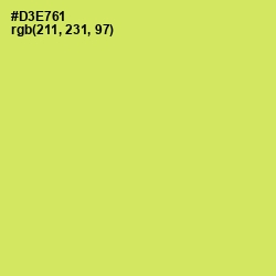 #D3E761 - Yellow Green Color Image