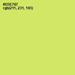 #D3E767 - Yellow Green Color Image