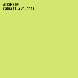 #D3E76F - Yellow Green Color Image