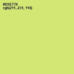 #D3E774 - Yellow Green Color Image