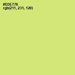 #D3E778 - Yellow Green Color Image