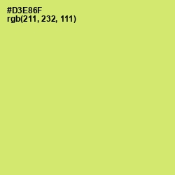 #D3E86F - Yellow Green Color Image