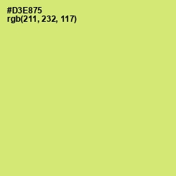 #D3E875 - Yellow Green Color Image