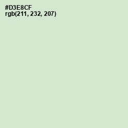 #D3E8CF - Beryl Green Color Image