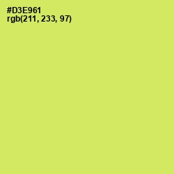 #D3E961 - Yellow Green Color Image