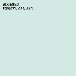 #D3E9E3 - Granny Apple Color Image