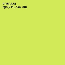 #D3EA58 - Wattle Color Image