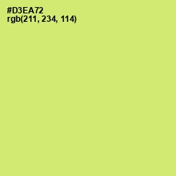#D3EA72 - Yellow Green Color Image