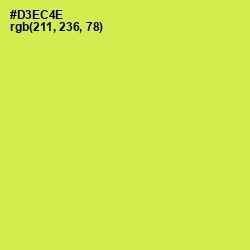 #D3EC4E - Wattle Color Image