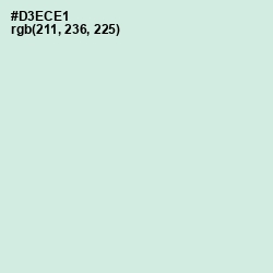 #D3ECE1 - Granny Apple Color Image