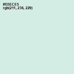 #D3ECE5 - Granny Apple Color Image