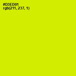 #D3ED01 - Electric Lime Color Image