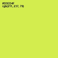 #D3ED4F - Wattle Color Image