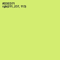 #D3ED71 - Yellow Green Color Image