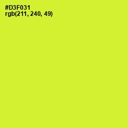 #D3F031 - Pear Color Image