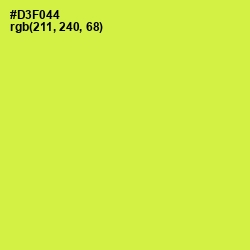 #D3F044 - Starship Color Image