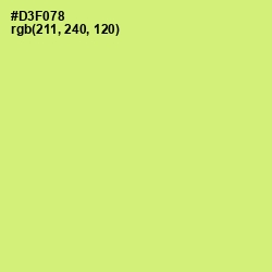 #D3F078 - Sulu Color Image