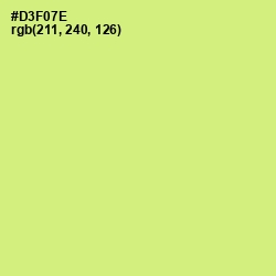 #D3F07E - Sulu Color Image